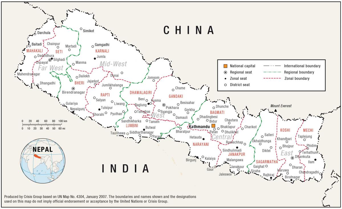 Kartta talon nepal