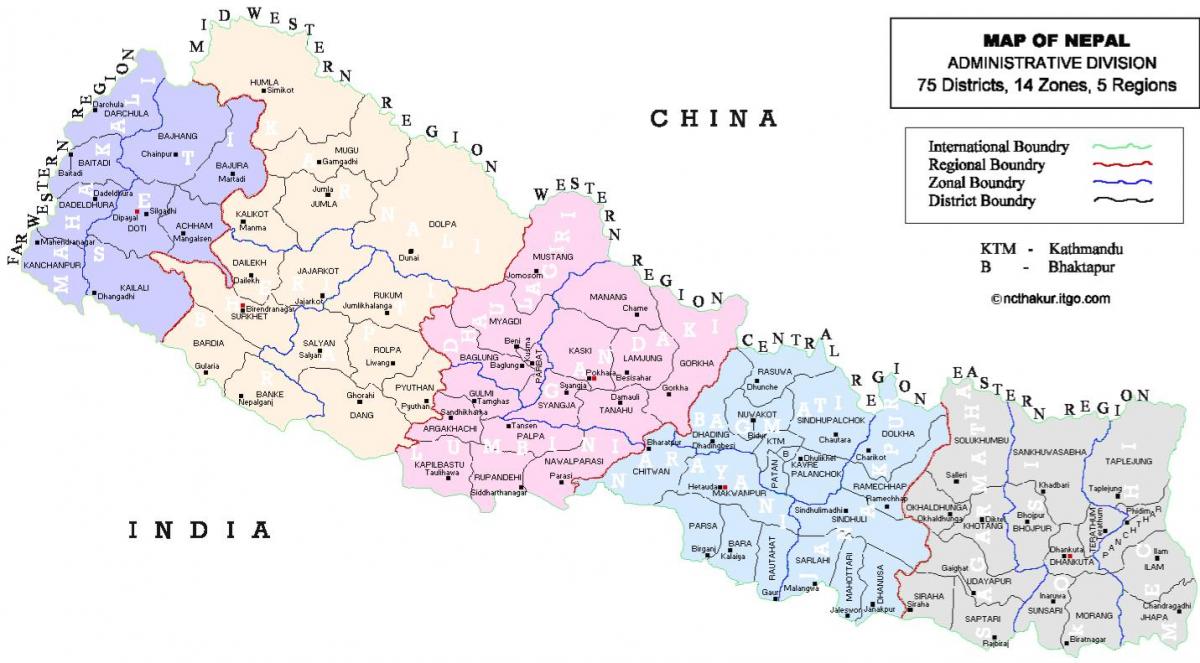 Kartta nepalin vdc