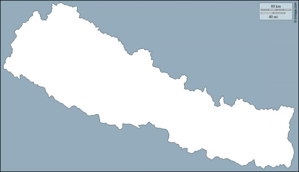 Kartta tyhjä nepal