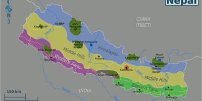 Kartan alkuperäinen nepal