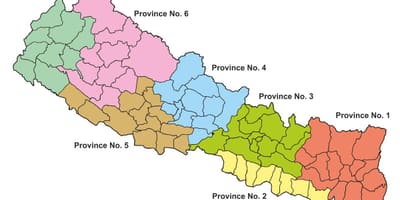 Kartta liittovaltion nepal