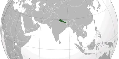 Kartta maa nepal