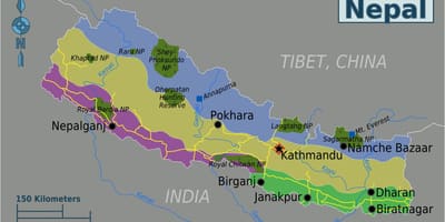 Mt everest nepal kartta