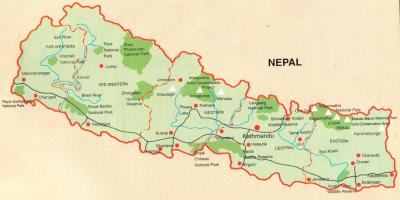 Nepalin turisti kartta ilmainen